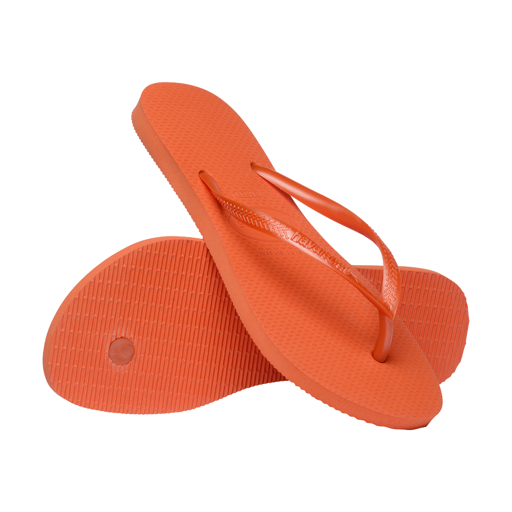 Havaianas Slim Sunset Orange Flip Flops Pair Shot