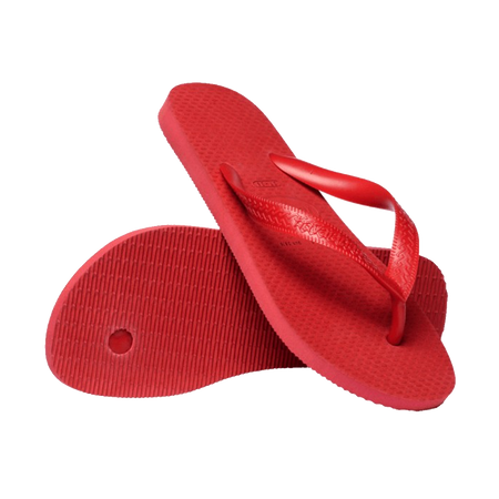 Havaianas Color Red Flip Flops Pair Shot