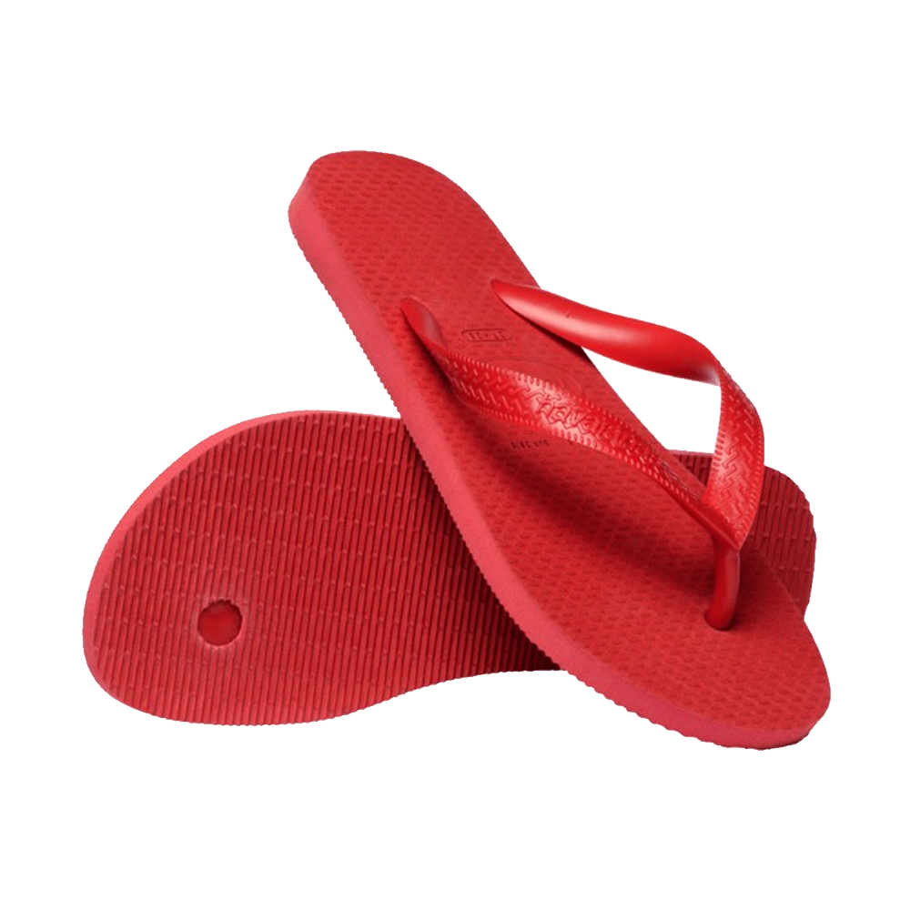 Havaianas Color Red Flip Flops Pair Shot