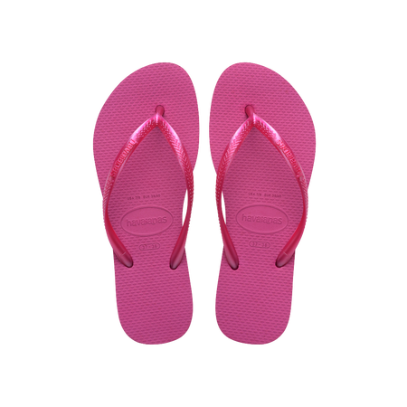 Havaianas Slim Rose Gum/Rose Gum Metalico Flip Flops Front View