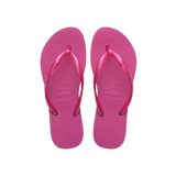 Havaianas Slim Rose Gum/Rose Gum Metalico Flip Flops Front View