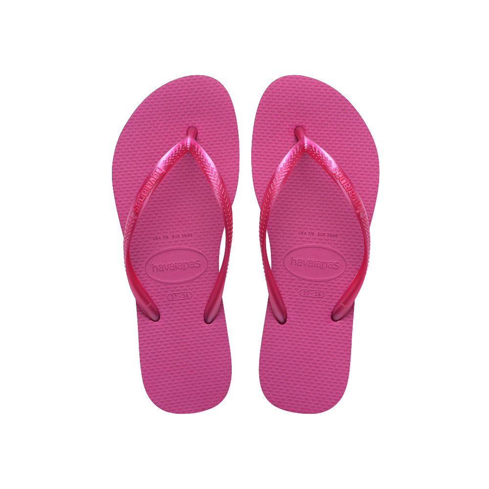 Havaianas Slim Rose Gum/Rose Gum Metalico Flip Flops Front View