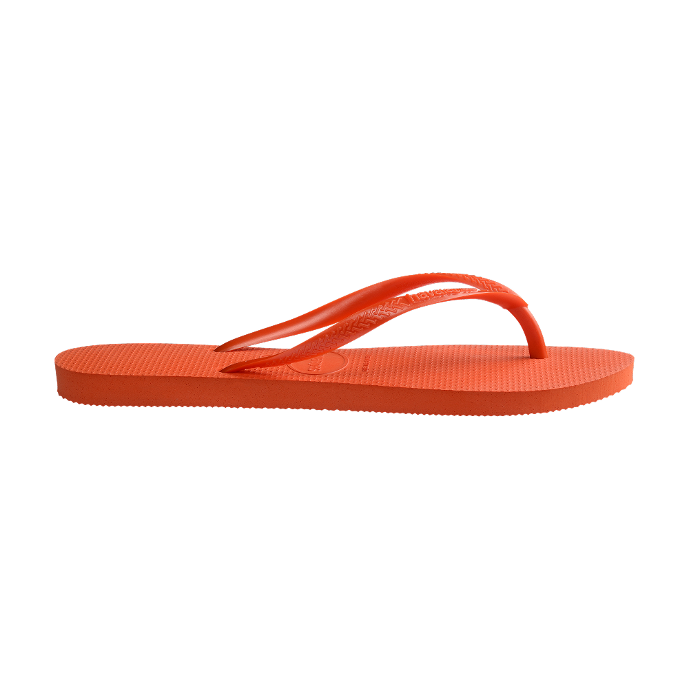 Havaianas Slim Sunset Orange Flip Flops Detail View