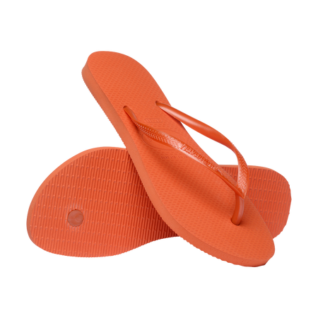 Havaianas Slim Sunset Orange Flip Flops Pair Shot