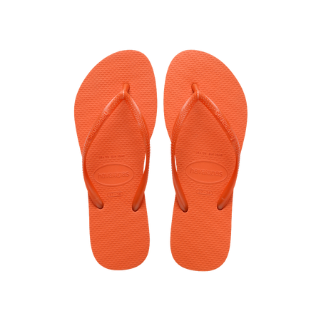 Havaianas Slim Sunset Orange Flip Flops Front View