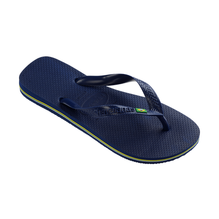 Havaianas Brasil Flip Flops Navy Blue Flip Flops Side View