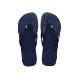 Havaianas Brasil Flip Flops Navy Blue Flip Flops Front View