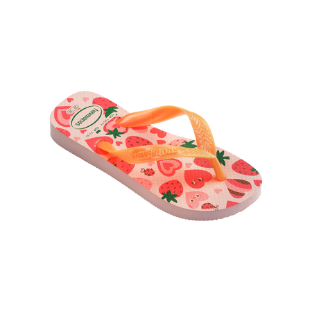 Havaianas Kids Flores Pink/Confete Flip Flops Side View