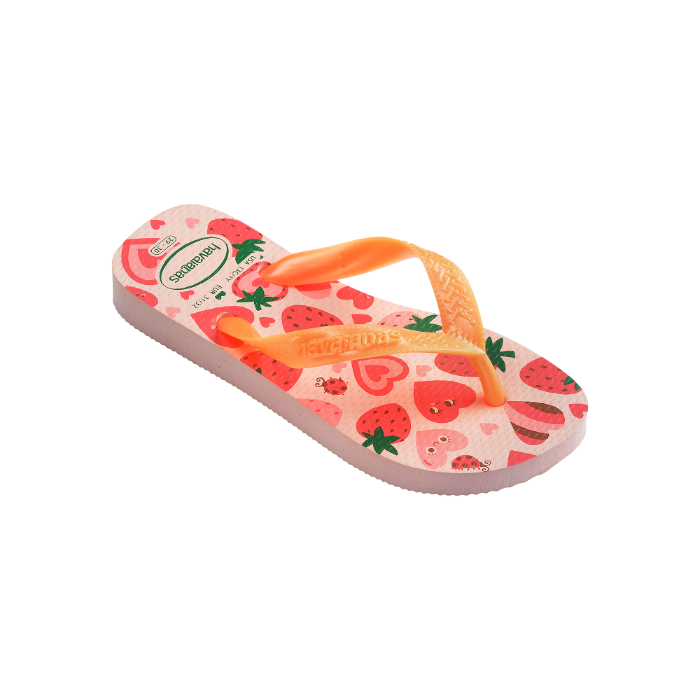 Havaianas Kids Flores Pink/Confete Flip Flops Side View