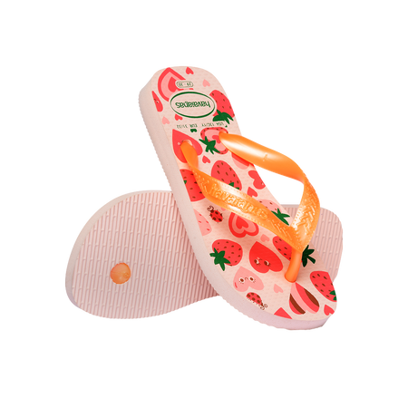 Havaianas Kids Flores Pink/Confete Flip Flops Pair Shot