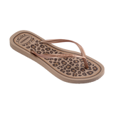 Havaianas Slim Animals Rose Gold/Rose Gold Flip Flops Side View