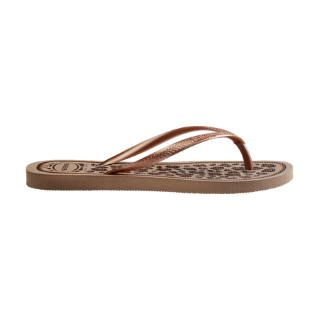 Havaianas Slim Animals Rose Gold/Rose Gold Flip Flops Detail View