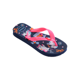 Havaianas Kids Fantasy Navy Blue/Pink Flip Flops Side View