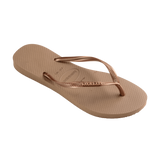 Slim Logo Metallic Flip Flops