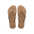 Slim Logo Metallic Flip Flops