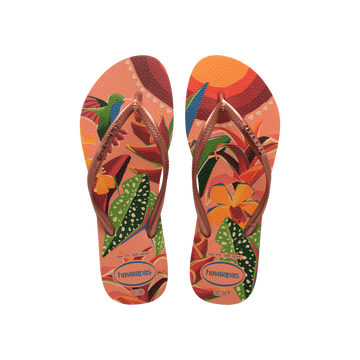 Slim Tropical Flip Flops