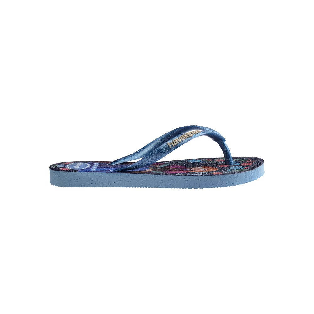Havaianas Kids Slim Princess Azul/Azul Lavanda Flip Flops Detail View