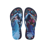 Havaianas Kids Slim Princess Azul/Azul Lavanda Flip Flops Front View