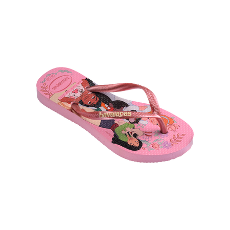 Havaianas Kids Slim Princess Pink/Pink Flip Flops Side View