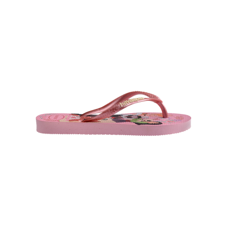 Havaianas Kids Slim Princess Pink/Pink Flip Flops Detail View