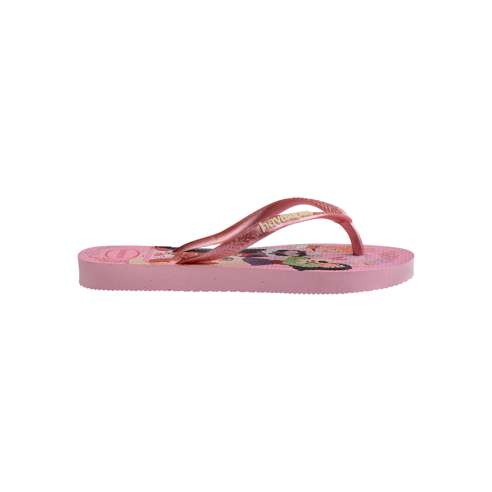 Havaianas Kids Slim Princess Pink/Pink Flip Flops Detail View
