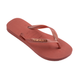 Havaianas Top Logo Metallic Canyon Clay Flip Flops Side View