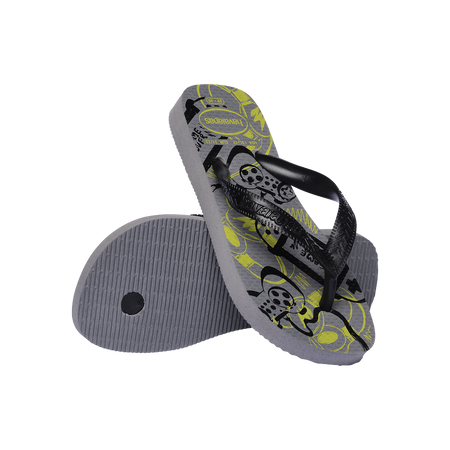 Havaianas Kids Athletic Grey Steel Flip Flops Pair Shot