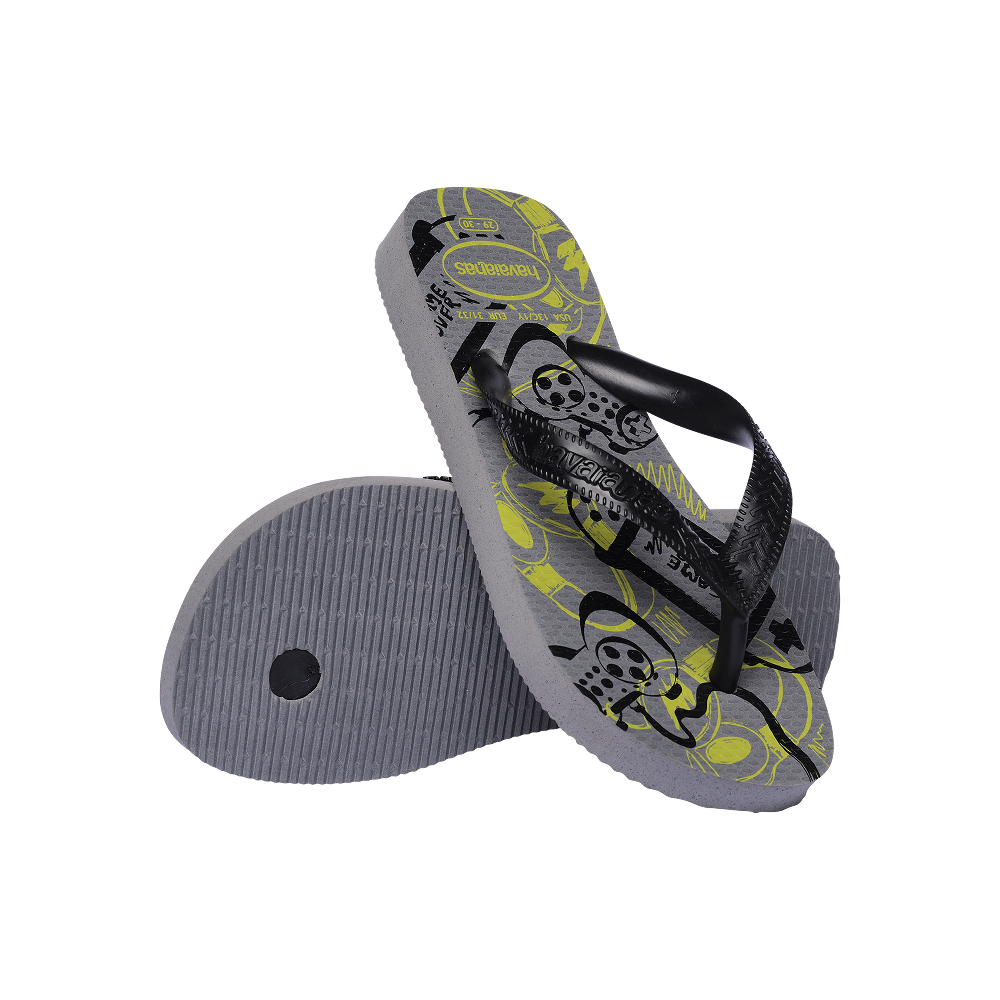 Havaianas Kids Athletic Grey Steel Flip Flops Pair Shot