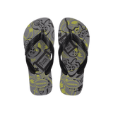Havaianas Kids Athletic Grey Steel Flip Flops Front View