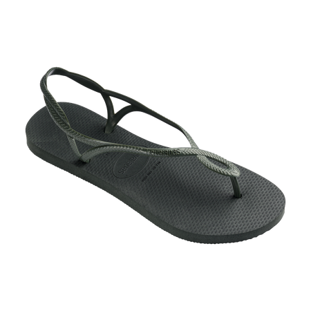 Havaianas Luna Green Olive Sandals Side View