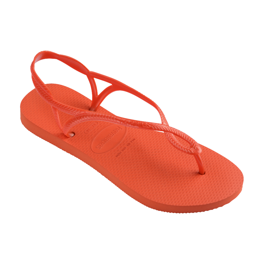 Havaianas Luna Sunset Orange Sandals Side View