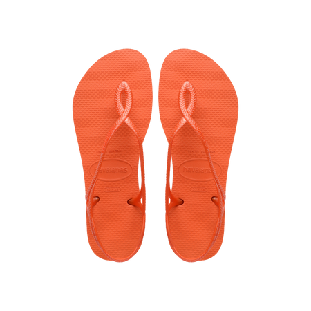 Havaianas Luna Sunset Orange Sandals Front View