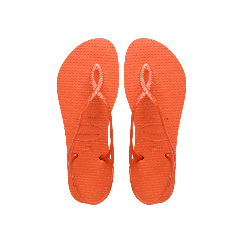 Havaianas Luna Sunset Orange Sandals Front View