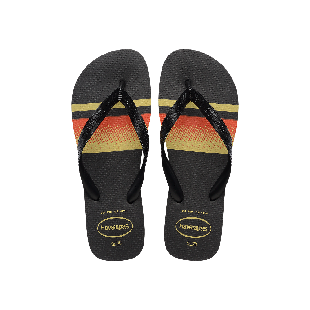 Havaianas Top Basic Black/Black/Black/Black Flip Flops Front View