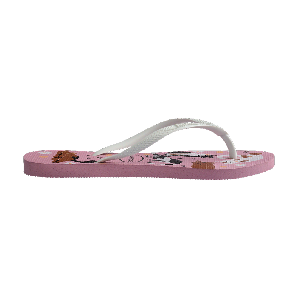 Havaianas Slim Pets Rose Chiffom Flip Flops Detail View