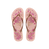 Havaianas Slim Organic Pink/Gold Flip Flops Front View