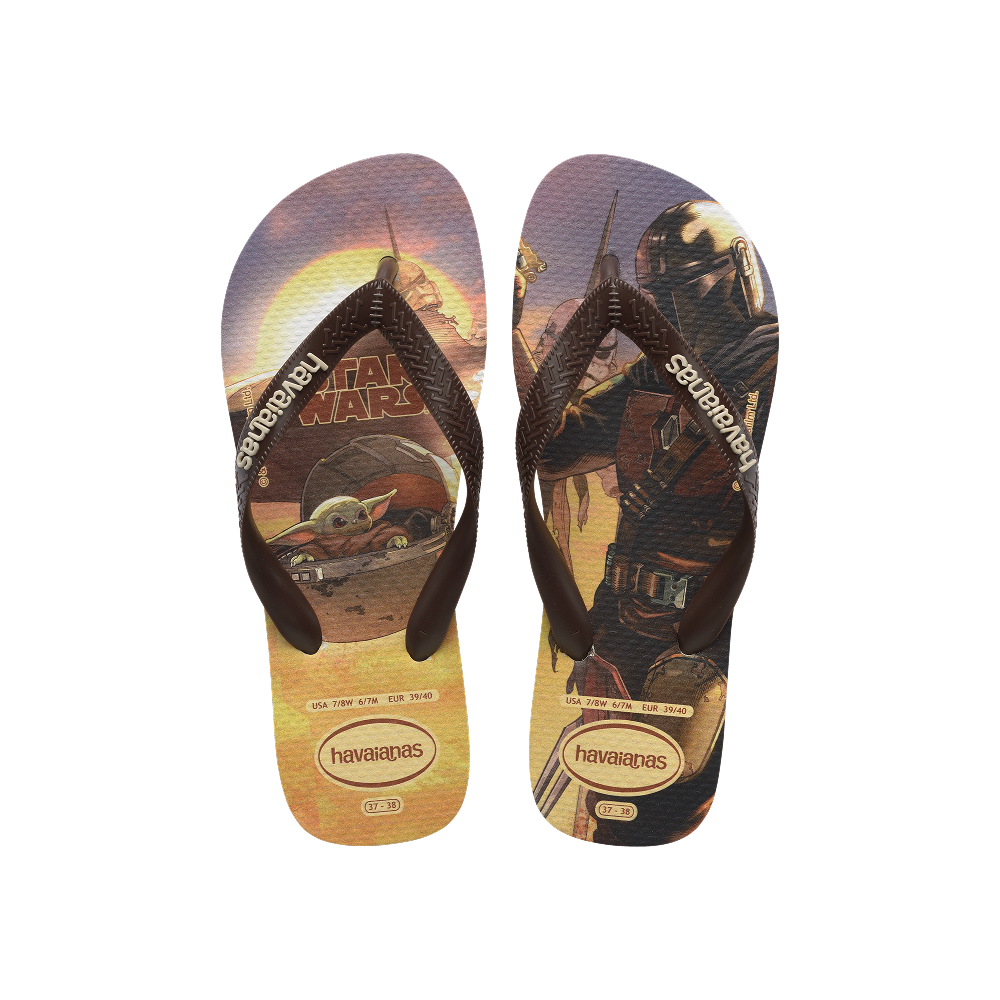 Havaianas Star Wars Flip Flops Beige/Beige Flip Flops Front View