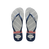 Havaianas Slim Nautical White/Navy/Red Flip Flops Front View