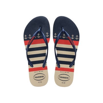 Slim Nautical Flip Flops