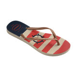 Slim Nautical Flip Flops