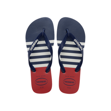 Havaianas Top Nautical Wte/Navy/Red Apache Flip Flops Front View