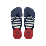 Havaianas Top Nautical Wte/Navy/Red Apache Flip Flops Front View