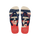 Beige Straw/Navy Blue/Ruby Red