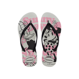 Havaianas Slim Disney Flip Flops White/Black Flip Flops Front View