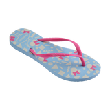 Havaianas Slim Disney Flip Flops Blue/Pink Flip Flops Side View