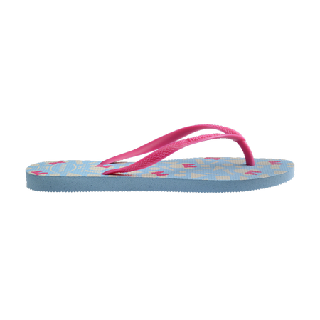Havaianas Slim Disney Flip Flops Blue/Pink Flip Flops Detail View