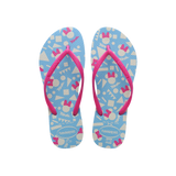 Havaianas Slim Disney Flip Flops Blue/Pink Flip Flops Front View