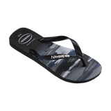 Havaianas Top Camu Flip Flops Black/Black/White Flip Flops Side View