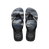 Havaianas Top Camu Flip Flops Black/Black/White Flip Flops Front View