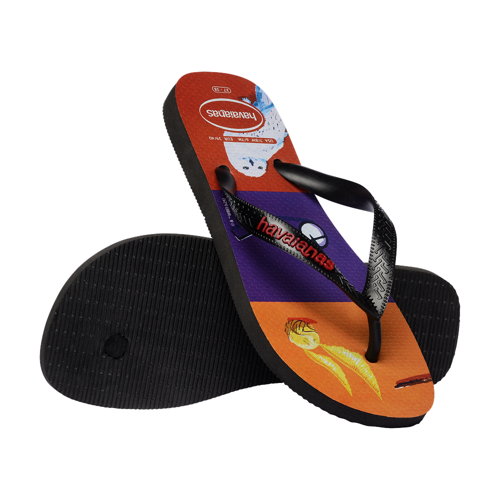 Havaianas Harry Potter Flip Flops Black/Black Flip Flops Pair Shot